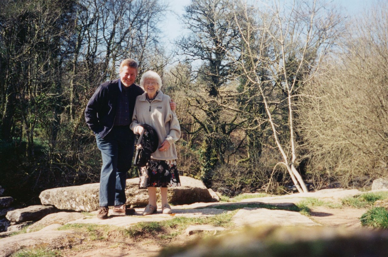 Adrian with his Mom for Christmas 2002